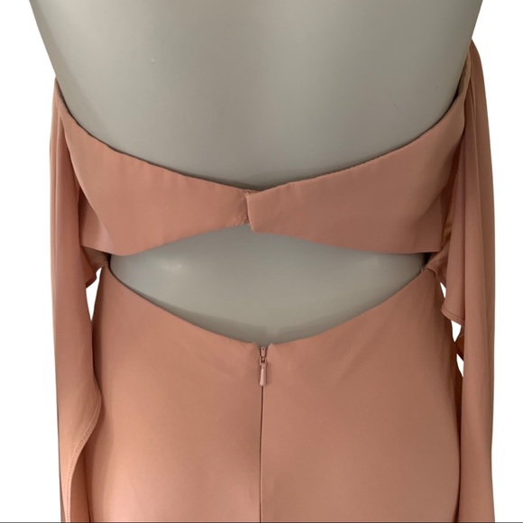 JENNY YOO Kylie Whipped Apricot Crepe De Chine Bridesmaid Dress - Picture 12 of 16